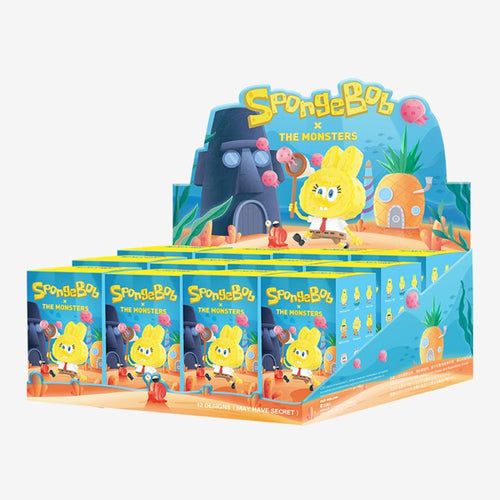 Figurines Labubu × SpongeBob Blind Box 12pcs – Coffret Complet