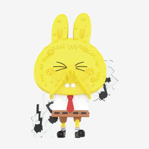 Figurine Labubu × SpongeBob – Nose Flute
