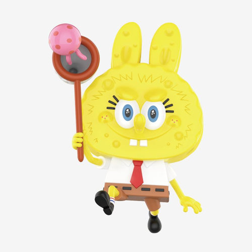 Figurine Labubu × SpongeBob « Jellyfish Catcher »