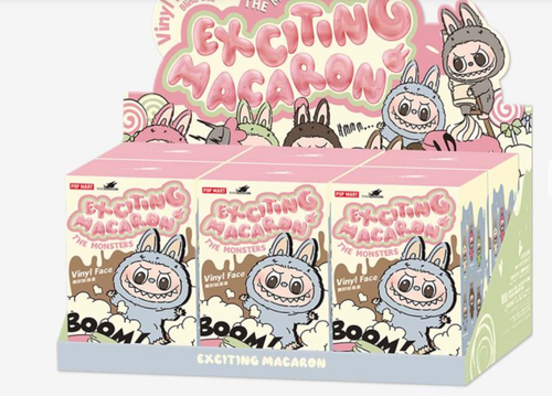 Labubu Vinyl Face Blind Box – Série Exciting Macaron