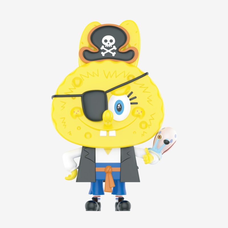 Figurine Labubu × SpongeBob – The Pirate ( Éditions Secrètes )